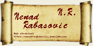 Nenad Rabasović vizit kartica